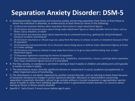 Ppt Separation Anxiety Disorder Powerpoint Presentation Free Download Id 2647430