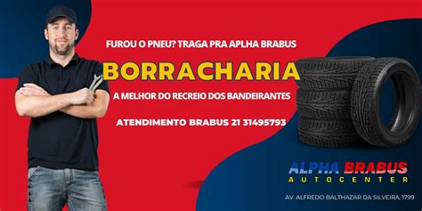 Pneus e Borracharia Alpha Brabus Oficina Mecânica no Recreio