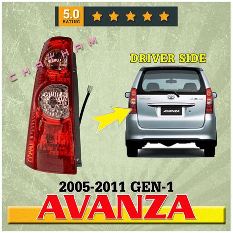 Tail Light Assembly For Toyota Avanza Gen Left Driver