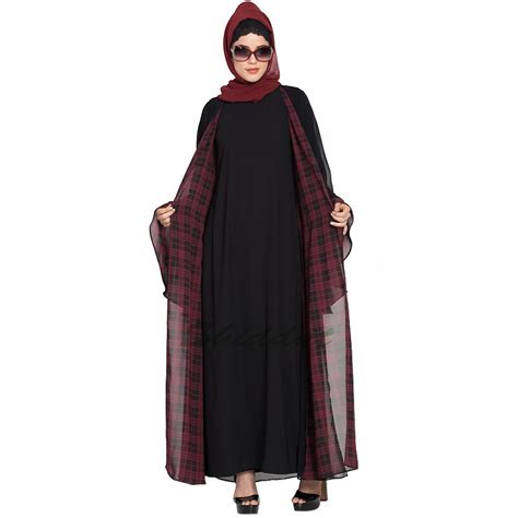 Kimono Abaya Online Buy Beautifully Designed Double Layered Abaya At