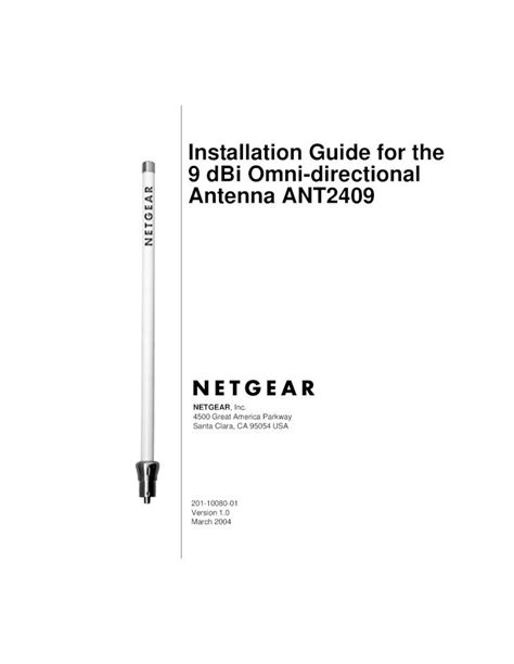 Pdf Installation Guide For The 9 Dbi Omni Directional Antenna