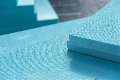 XPS Polystyrene Insulation Boards Stock Photo - Image of turquoise ...