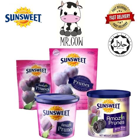 Sunsweet USA Pitted Prunes 340g Bite Size Pitted Prunes 250g Shopee