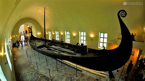 História nórdica no Vikingskipshuset o Museu do Barco Viking