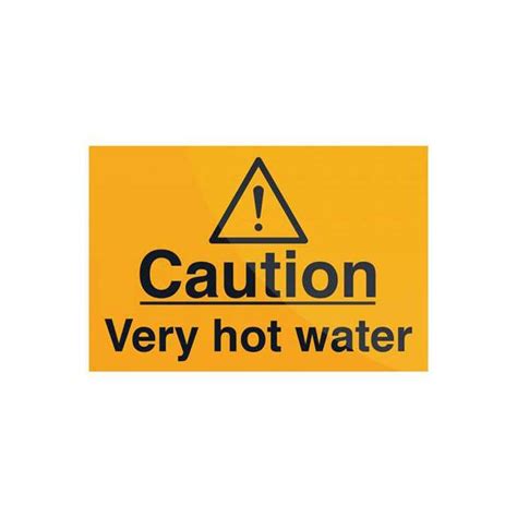 Caution Hot Water Sticker