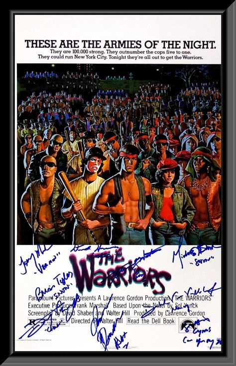 The Warriors Cast Signed Movie Poster - Etsy