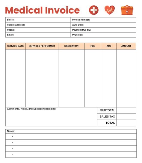 Free Medical Records Invoice Template Ad Ai Created Invoices With Unmatched Accuracy And Easily