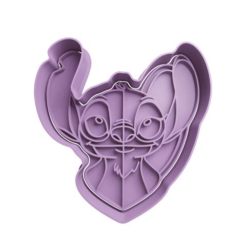 Stitch And Angel Cookie Cutter Stl Cookie Cutter Stl Store Design Optimized