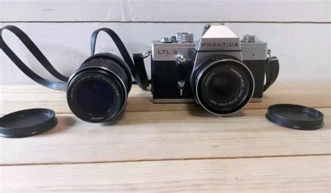 PRAKTICA LTL3 35MM SLR Film Camera W Carl Zeiss Jena Tessar Untested