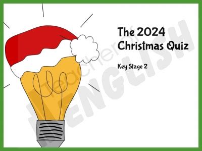 2024 Christmas Quiz For KS2 Teaching Resources Activities