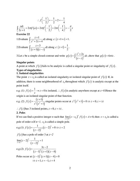 SOLUTION: Complex analysis cauchy s integral formula - Studypool