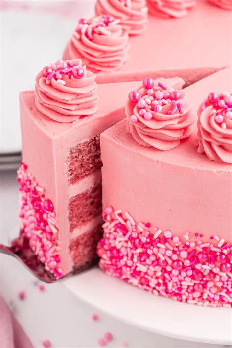 Pink Cake Recipe - Dinner at the Zoo