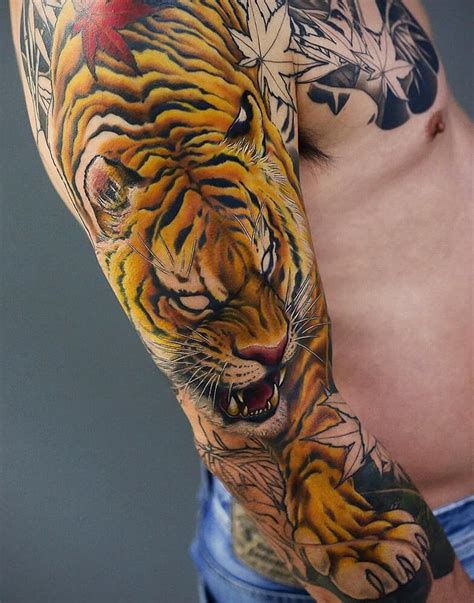 Pin By 毅 On 文化 Tiger Tattoo Sleeve Tiger Tattoo Tiger Tattoo Design