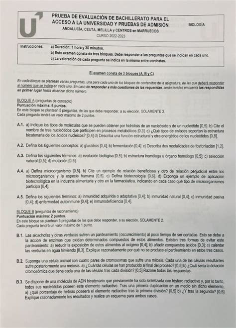 Dani Bio Geo On Twitter Este Ha Sido El Examen De Biolog A De La