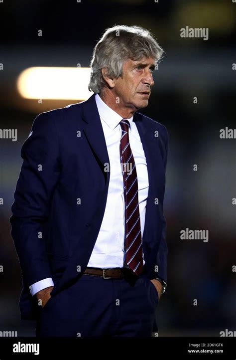 West Ham United Manager Manuel Pellegrini Stock Photo Alamy