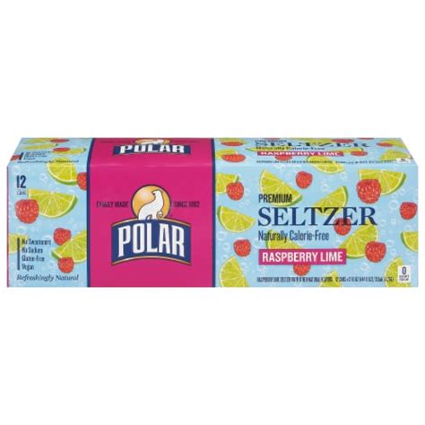 Polar® Raspberry Lime Flavored Seltzer Water Cans 12 Pk 12 Fl Oz Kroger