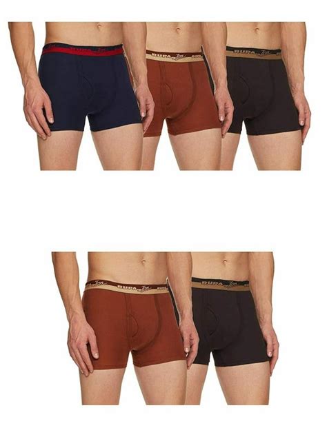 Rupa Jon Men Multicolor Solid Cotton Pack Of 5 Trunks Jiomart