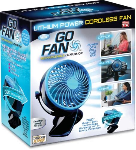 Go Fan™ Rechargeable Lithium Ion Powered Cordless Fan 1 Ct Kroger