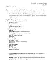 Exam Study Guide Docx Ps U S Racial And Ethnic Politics Fall