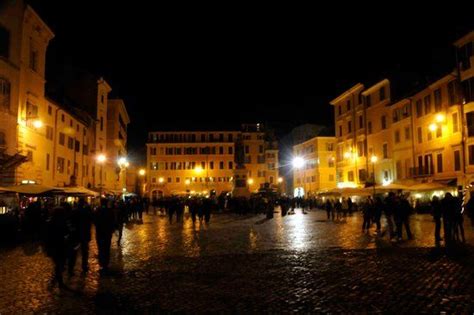 Campo dei Fiori at night...relaxing, yet full of life! Favorite City ...