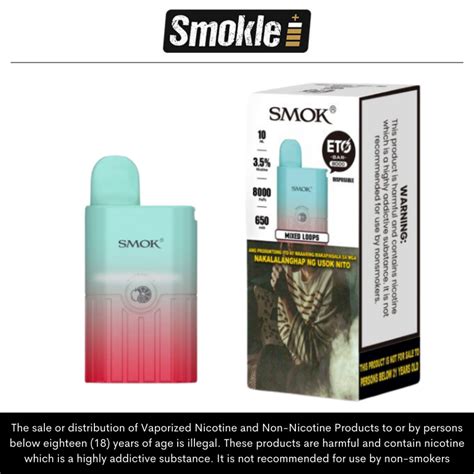 Smok Eto Bar 8 000 Puffs Disposable Vape Kit Shopee Philippines