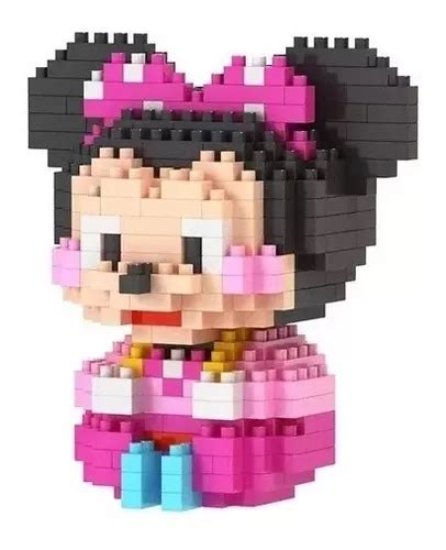 Figura De Mickey Mouse Y Baby Minie En Mini Bloques Armable 7 990 En