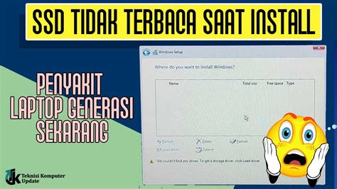 Cara Mengatasi Partisi Hardisk Ssd Tidak Terbaca Saat Instal Ulang