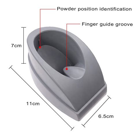 Polvo contenedor de inmersión Makartt para Manicure Francés moldeado