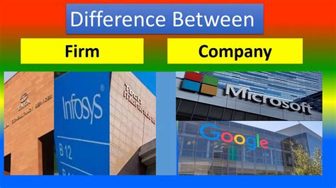 Difference Between Firm And Company Youtube