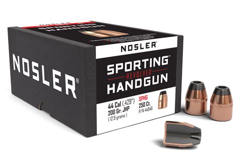 Nosler 44 Cal 200gr Jhp Sporting Handgun Bullets 50 Outdoor And All Sales