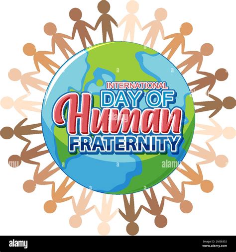 International day of human fraternity illustration Stock Vector Image ...