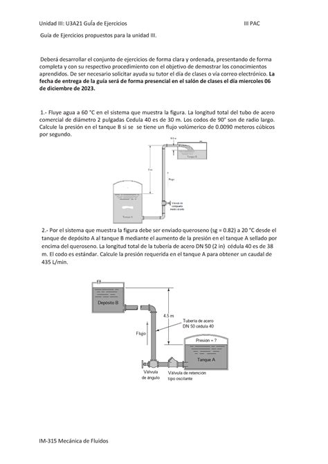 Guía De Ejercicios Propuestos Para La Unidad 3 Iii Pac 23 Unidad Iii