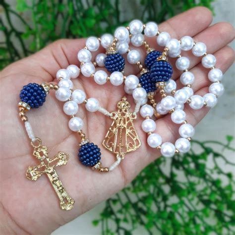 Preço De Um Terço - Terço de Pérola Nossa Senhora Aparecida Católico - Escorrega o Preço