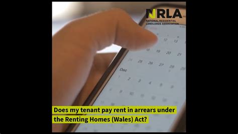 Renting Homes Wales Act Do Tenants Pay Rent In Arrears Youtube