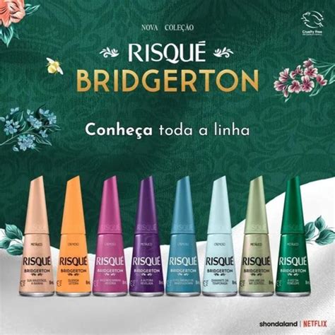 Kit Esmaltes Risqué Bridgerton 8 produtos Mais Vaidosa Kit