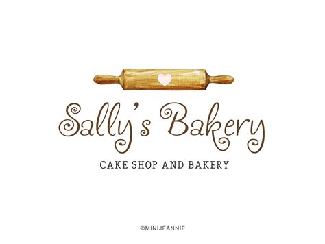 Baking Logo Bakery Logo Rolling Pin Logo Cake Shop Etsy UK