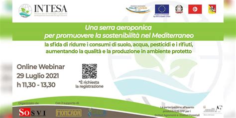 Webinar Di Presentazione Progetto Intesa Una Serra Aeroponica Per