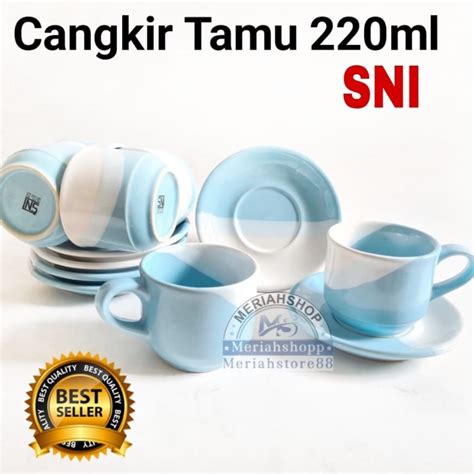 Jual Set Gelas Cangkir Saucer Ml Teh Kopi Coffee Cappucino