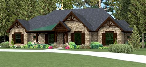 One Story Texas Hill Country House Plans