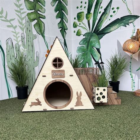 Modern Rabbit House Indoor Rabbit Castle Rabbit Furniture - Etsy