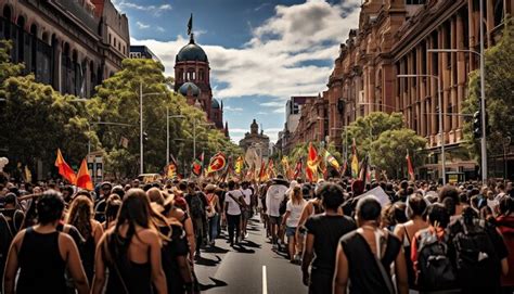 Premium AI Image | Australia Day Solemnity of the Indigenous protest ...