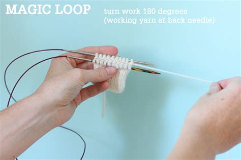 Magic Loop Technique How To Knit In The Round Using A Single Long