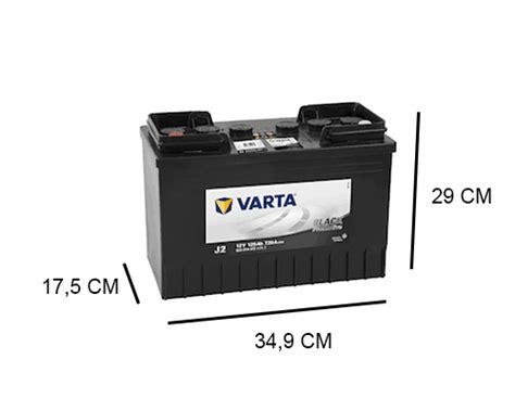 J2 Varta 125Ah Promotive Black Accu 720A 12V Accudeal