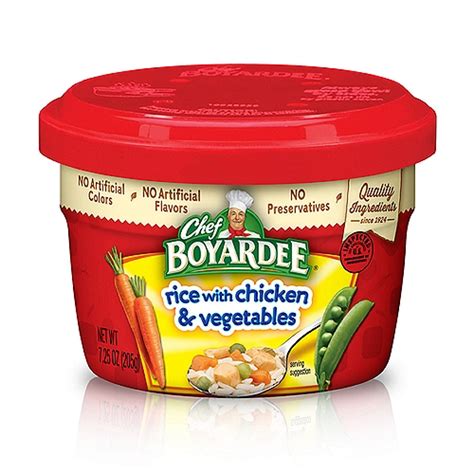 Chef Boyardee Rice With Chicken And Vegetables 725 Oz Shoprite