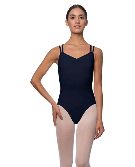 Lulli Womens Brushed Cotton Lycra Camisole Strappy Back Dance Leotard Lara