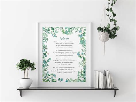 Psalm Scripture Posters Cards Copywork Bible Verses