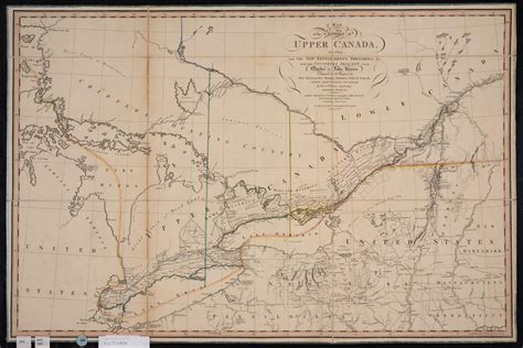 A Map Of The Province Of Upper Canada Describing All The New Settlements And Townships Andc With