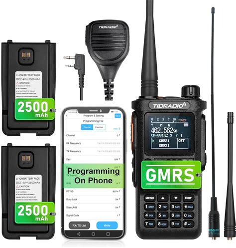 Amazon 2nd Gen TIDRADIO TD H8 GMRS Radio Two Way Radio APP