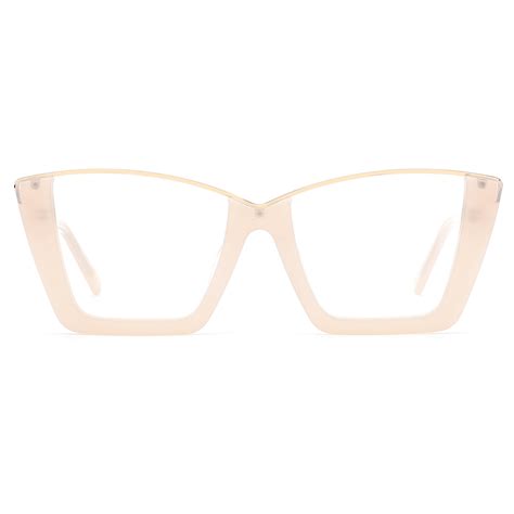 Designer Style Acetate Metal Top Frame Eyeglasses Myopia Custom Optical