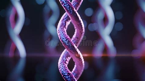 X And Y Chromosome On Blue Background Chromosomes With Dna Helix